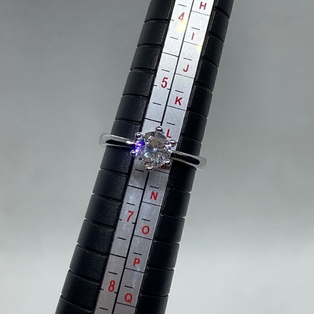 💛 925 .75ct CZ Solitaire Ring - Picture 6 of 7